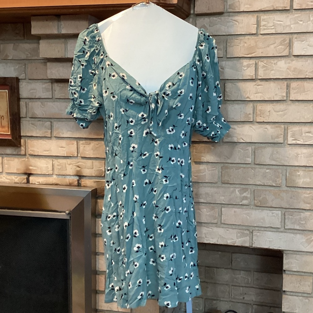 Mimi Chica floral summer short sleeve Dress boho Bohemian style country cowgirl